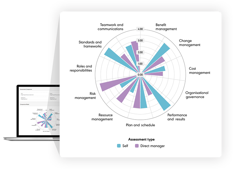 Example capability hub health radar