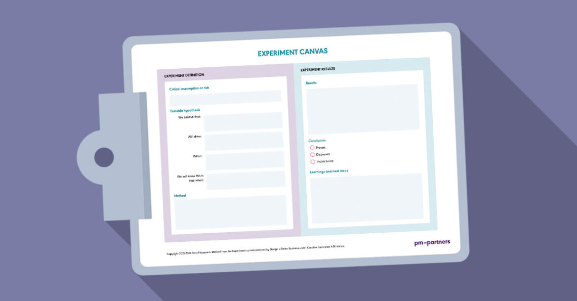 Experiment canvas template