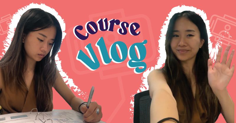 course vlog thumbnail